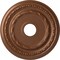 Ekena Millwork Dublin Ceiling Medallion (Canopies up to 5 1/8"), 17 7/8"OD x 3 5/8"ID x 1 1/4"P, Polished Copper CM17DUPOS - alternate 1